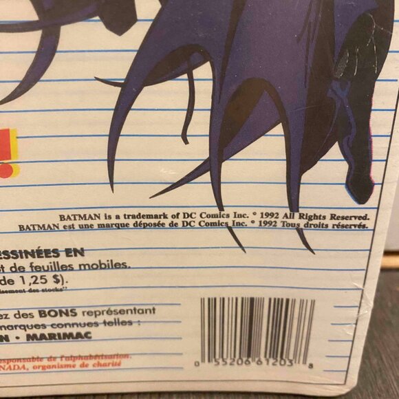 Vintage 1992 Zellers Lined Paper Pack RARE Batman Movie Promo Front Page… - Picture 3 of 7